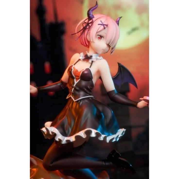 Kadokawa Re:ZERO -Starting Life in Another World- PVC Statue 1/7 Ram: Phantom Night Wizard Ver. 26 cm, detailreiche Sammelfigur in klassischer Fenster-Box – Bild 3