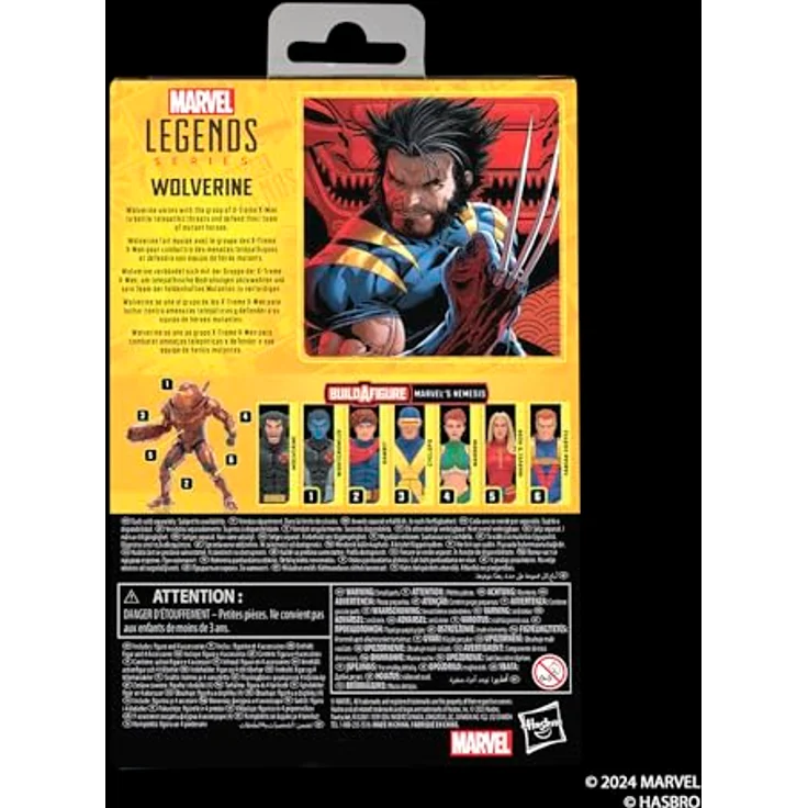 Hasbro Marvel Legends Wolverine X-Treme X-Men Figur, 15 cm, vollbeweglich mit 4 Accessoires – Bild 10