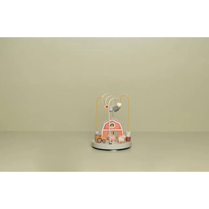 Little Dutch 7133, FSC Holz Aktivitätsspirale Motorikschleife Little Farm, fördert die Feinmotorik, 47,5x35,5x24 cm, ab 12 Monate – Bild 2