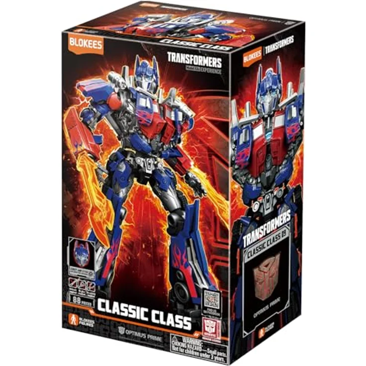 Blokees Transformers Classic Optimus Prime Modellbausatz, 12,5 cm, mit 88 Teilen und Lichteffekt, ABS Kunststoff – Bild 4