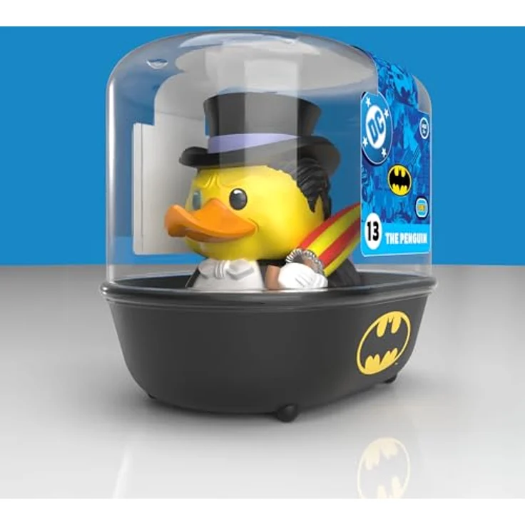 TUBBZ Erstausgabe: DC Comics - Penguin, Cosplaying-Gummiente Vinylfigur, 9 cm groß, stapelbare Badewannen-Vitrine – Bild 2