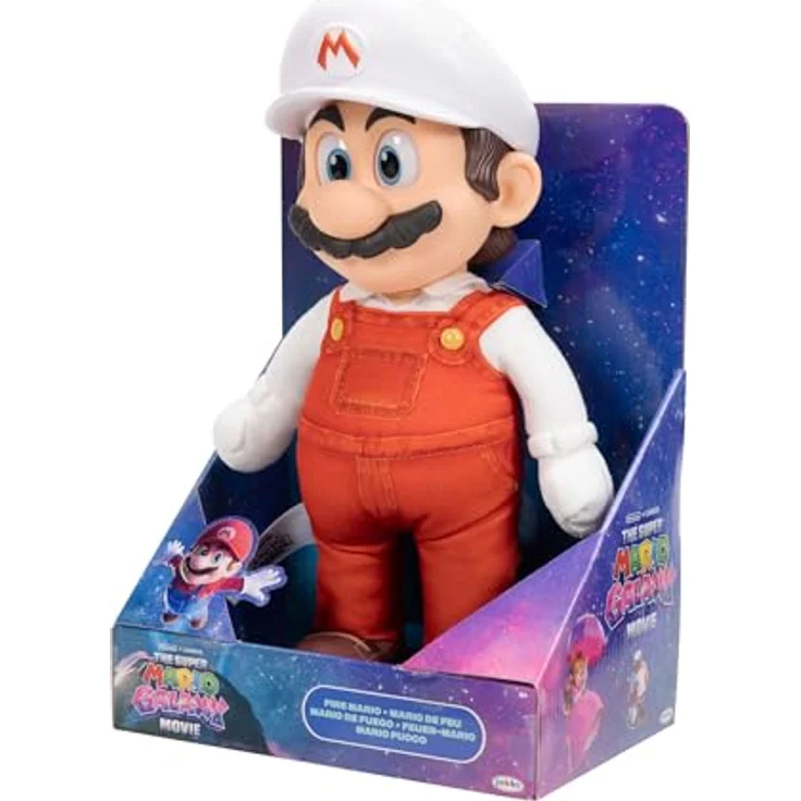 Jakks Pacific „Super Mario Galaxy“-Film: 35 cm großes, bewegliches Plüschtier – FIRE MARIO mit authentischen Details, für Kinder ab 3 Jahren – Bild 11