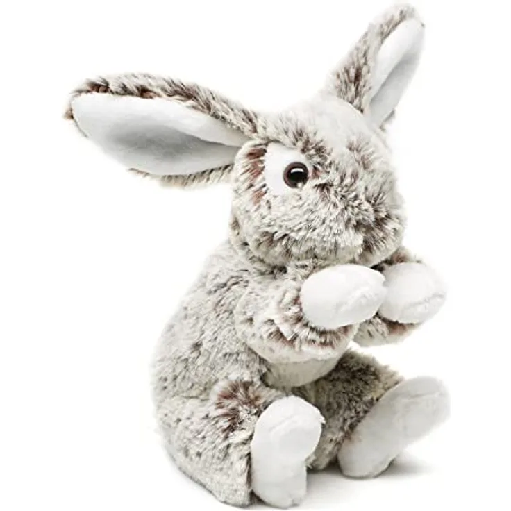 Uni-Toys - Hase mit Schlappohren, klein - Dunkelbraun-meliert - superweich - 15 cm (Höhe) - Plüsch-Kaninchen - Plüschtier, Kuscheltier