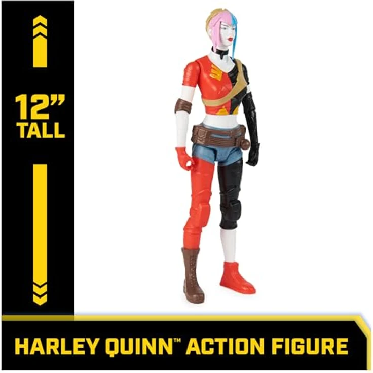 DC Comics Harley-Quinn Actionfigur, 30 cm bewegliches Sammelspielzeug mit 11 Gelenkpunkten für Jungen und Mädchen ab 3 Jahren – Bild 3
