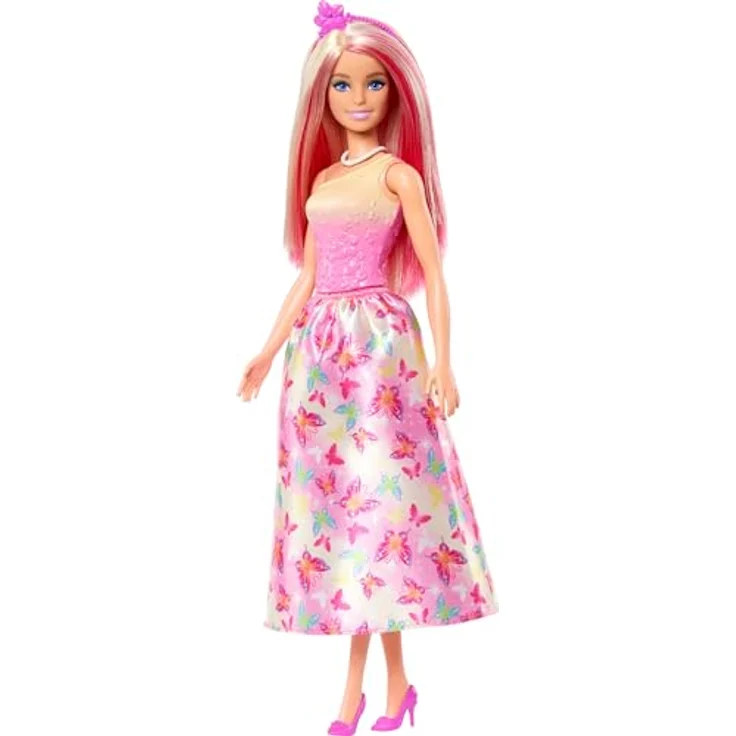 Barbie Anziehpuppe Royal_1, in Regenbogenfarben, mit fantasievollem Design und stilvollen Accessoires – Bild 4