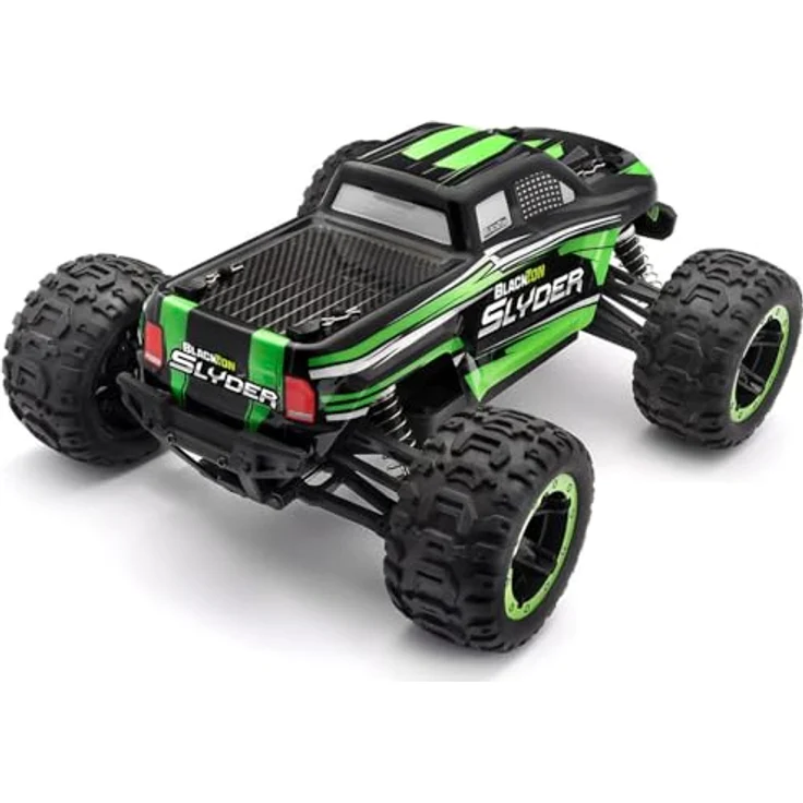 Blackzon RC-Auto 1:16 4WD Monster Truck, Allradantrieb, grün-schwarz – Bild 3