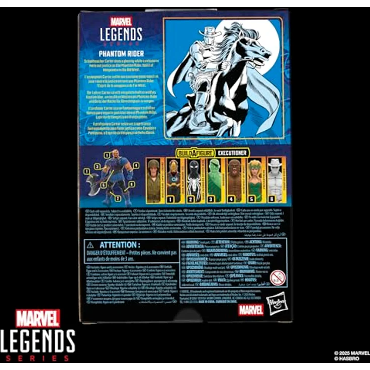 Marvel Legends Series Phantom Rider Ghost Rider und Avengers Comics Action-Figur, 15 cm Premium-Figur mit 5 Accessoires und Build-A-Figure Element – Bild 3