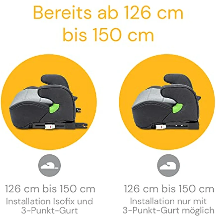 Osann Lux Isofix i-Size Sitzerhöhung (126-150 cm) - Universe Grey – Bild 6