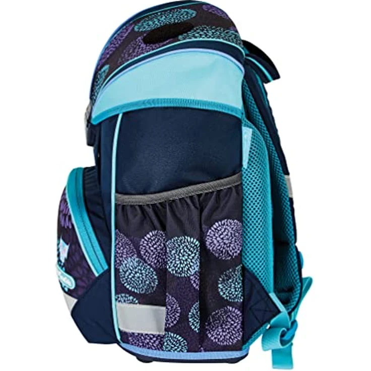 Herlitz UltraLight Plus Flower Owl Schulranzen, blau/lila, inkl. 16 tlg. Schüleretui, Faulenzermäppchen, Sportbeutel – Bild 3