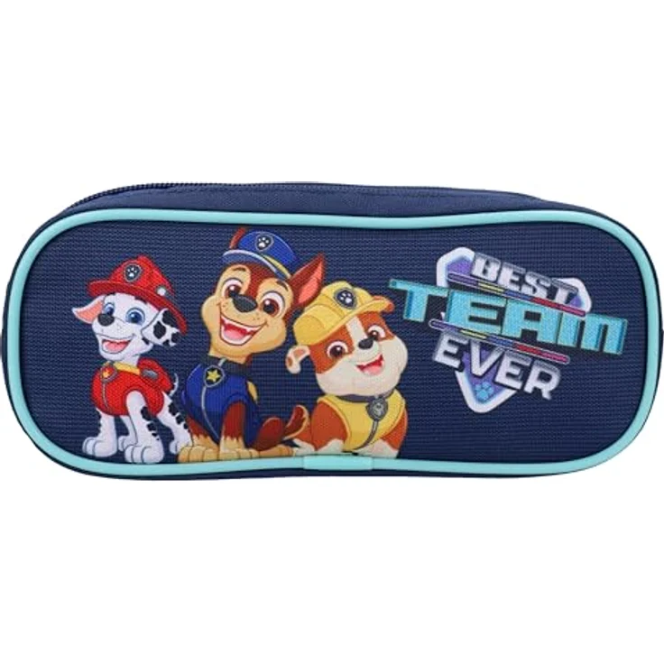 PAW PATROL Federmäppchen Best Team Ever, Doppelfach aus Polyester, 9 x 22 x 8 cm – Bild 2