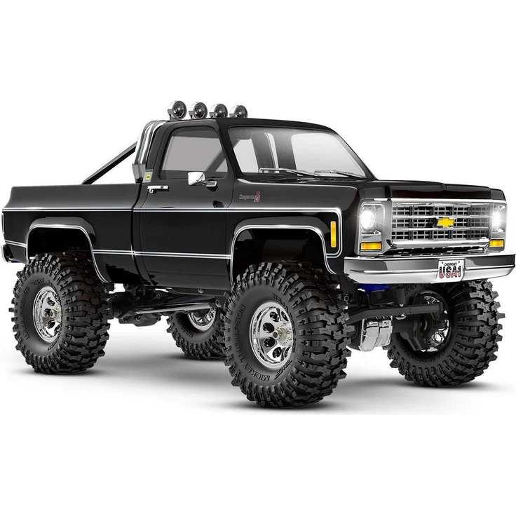 Traxxas TRX-4M RC Crawler Chevy K10 4x4 lifted schwarz 1:18 RTR, Ferngesteuertes Auto mit Long-Arm Lift Kit und größeren Reifen - Preisvergleich – Bild 1