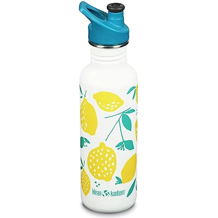 Klean Kanteen Classic Narrow Lemons - 800ml Edelstahlflasche mit Sport Cap – Bild 2