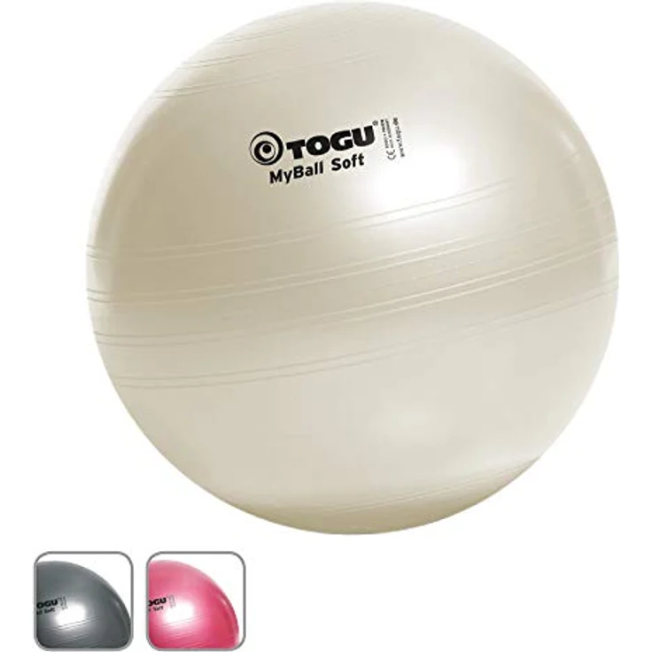 Togu Gymnastikball My-Ball Soft, anthrazit, 65 cm, 418655 – Bild 2