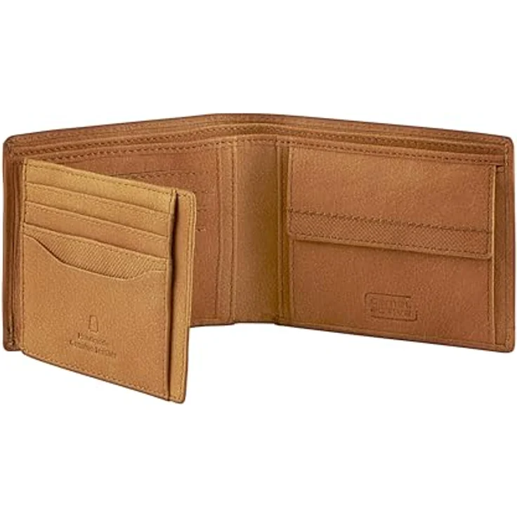 camel active Nimbus Herren Geldbörse RFID Querformat Leder Klein Cognac Braun – Bild 3