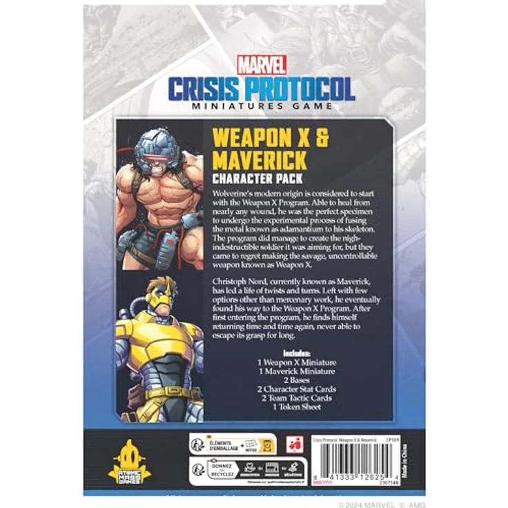 Atomic Mass Games AMGD2120 - Marvel Crisis Protocol - Weapon X Maverick, Character Pack mit Wolverine und Maverick, für strategisches Miniaturenspiel – Bild 2