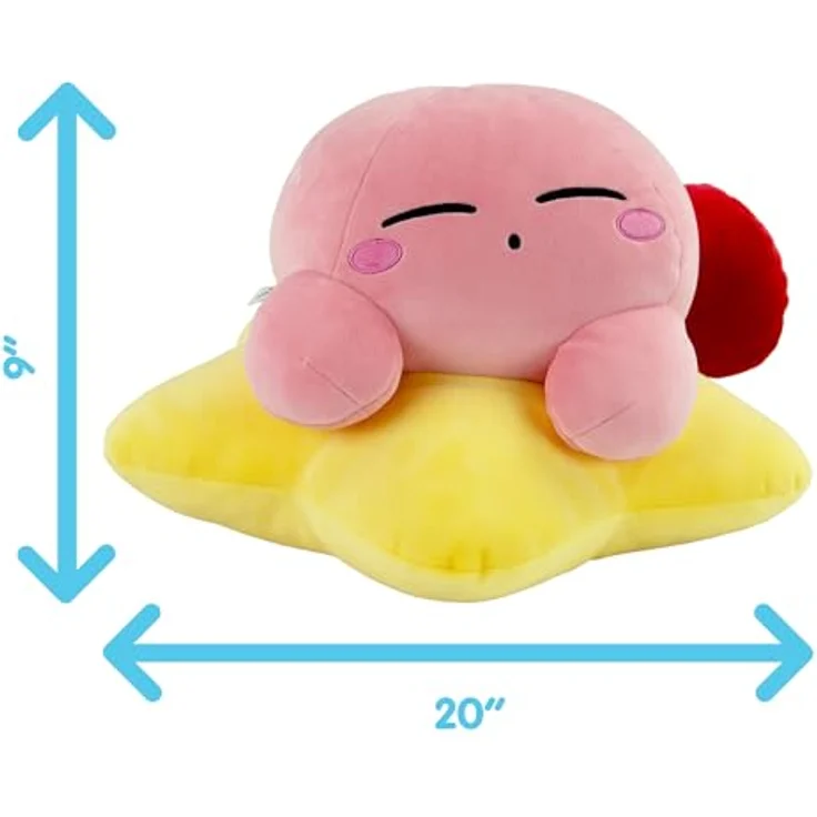 Club Mocchi Mocchi Kirby Warpstar Mega, Kuscheltier mit flexiblem Design und langlebiger Qualität, blau – Bild 5