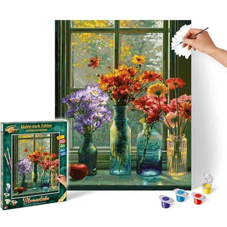 Schipper Blumenliebe, Malvorlagen Premium-Set der Meisterklasse-Serie