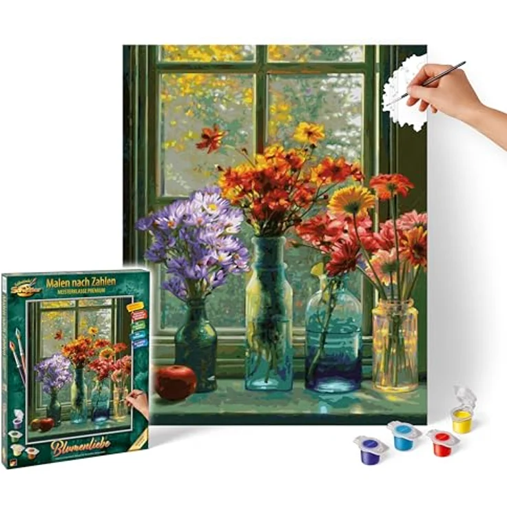 Schipper Blumenliebe, Malvorlagen Premium-Set der Meisterklasse-Serie – Bild 1