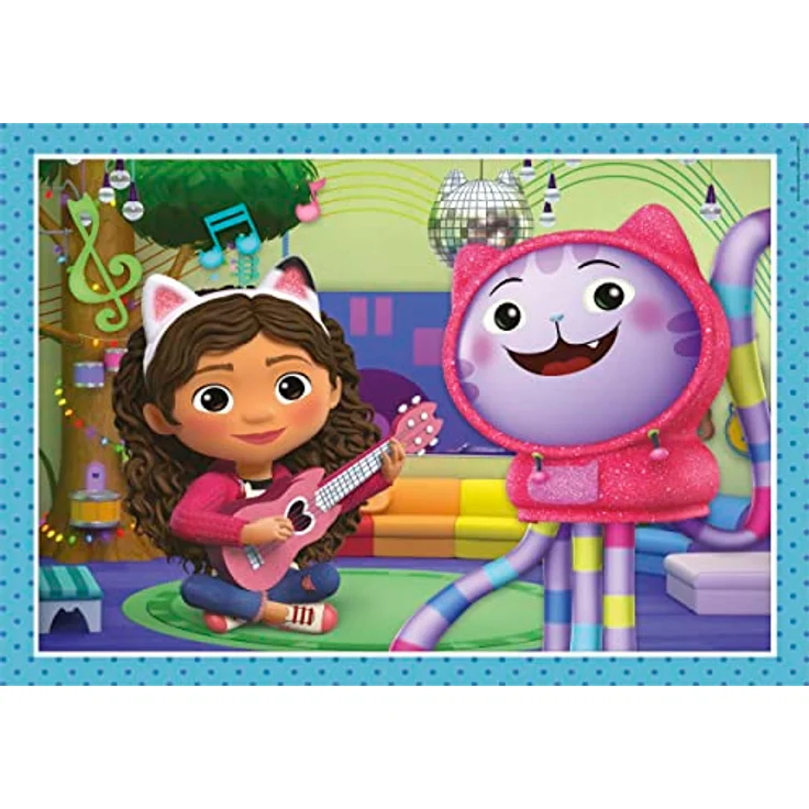 Clementoni Dreamworks Gabby's Dollhouse - 4 Puzzle mit 12, 16, 20 & 24 Teilen für Kinder ab 3 Jahren, Kinderpuzzle mit besonderer Leuchtkraft, 21524 von Clementoni – Bild 5