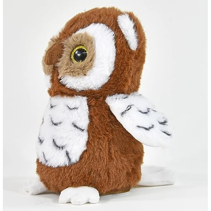 Kögler Labertier Eule Hedwig äfft Alles nach Kuscheltier Plüschtier Braun 18 cm – Bild 3
