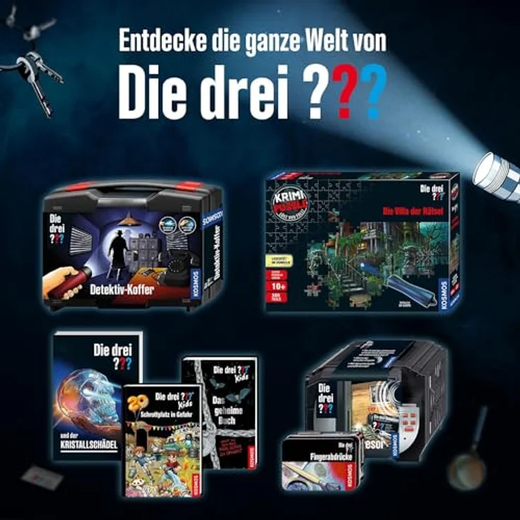 Kosmos Die drei??? - Nachtsichtgerät mit Infrarottechnik, Sichtweite 15 Meter, für Detektivspiele ab 8 Jahren – Bild 6