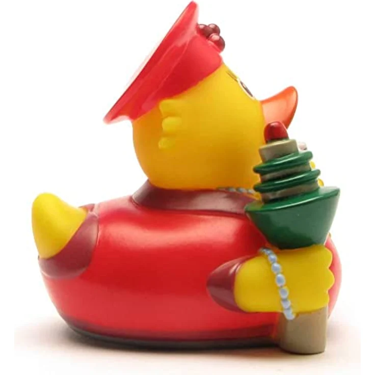 Duckshop Badeente - personalisierbar (Düsseldorf Ente) mit Wunschtext bis 10 Zeichen, Maße: 8 x 7 x 7,5 cm, Vinyl – Bild 4