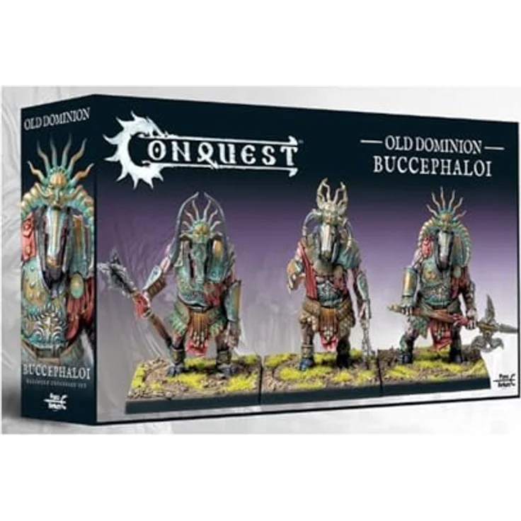 Para Bellum Wargames Old Dominion: Buccephaloi, Sammelfigur mit zeremonieller Rüstung und offensiver Stärke – Bild 1