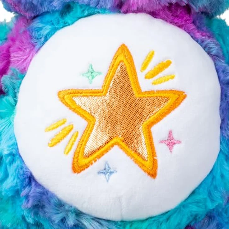 Troetelbeertjes Care Bears Kuschelbär 35cm Good Wishes, Plüschspielzeug mit detailliertem Belly Badge-Design und weichem Plüschmaterial – Bild 7