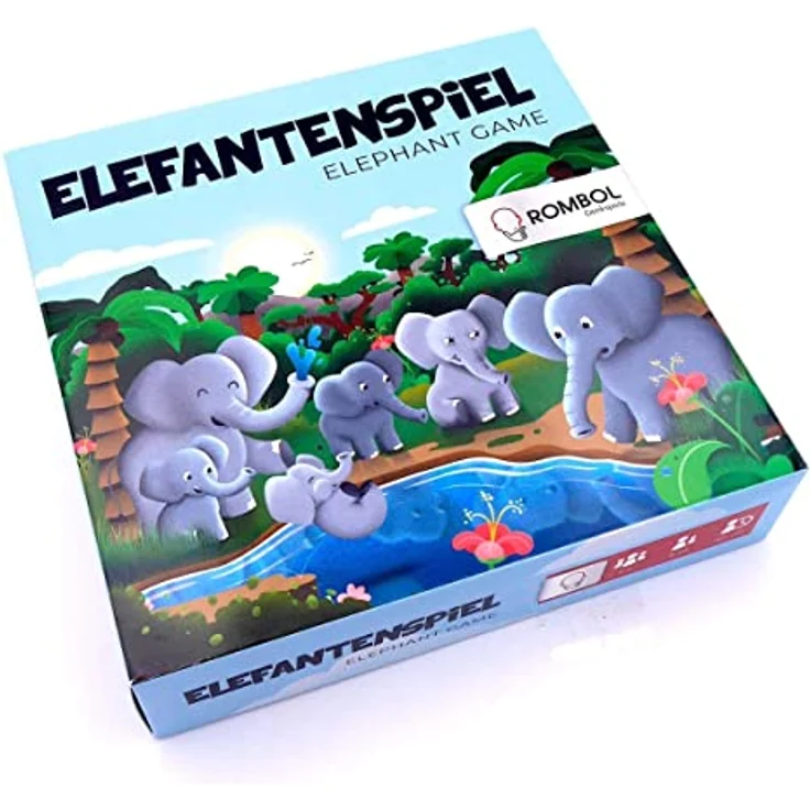 ROMBOL Elefantenspiel - Das Würfelspiel mit den süßen Elefanten für die ganze Familie, Modell:Elefanten – Bild 5