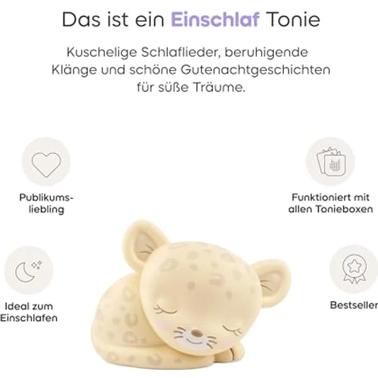 tonies Schlummerbande – Schlummerjaguar, Hörfigur mit Einschlafmelodien aus dem Schlummerdschungel, für Kinder ab 1 Jahr, Spielzeit ca. 140 Minuten – Bild 2