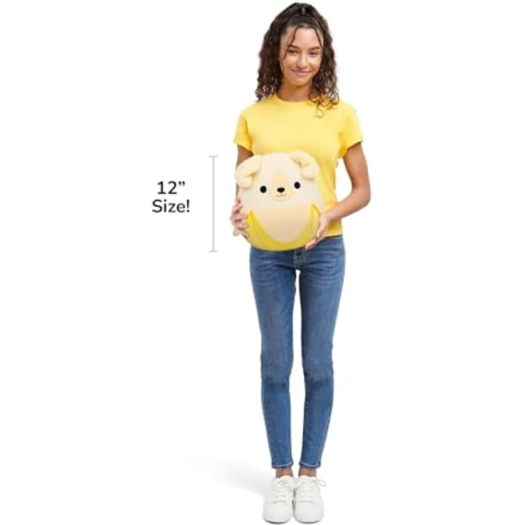 Jazwares Squishmallows - Plüschfigur Golden Retriever Banane - Nate, ca. 30 cm, ultra-squeezebarer Kuschelfreund – Bild 5
