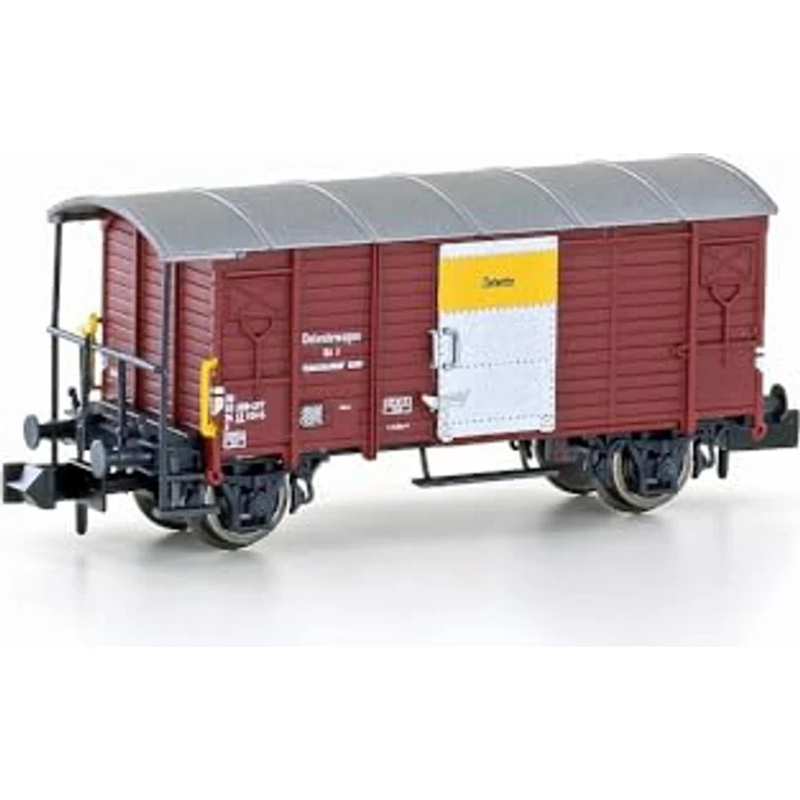 Hobbytrain SBB gedeckter Güterwagen Ölwehr Ep. IV, neu konstruierter Modelleisenbahn-Wagen mit variablen Puffer- und Türvarianten, Spur IV – Bild 2