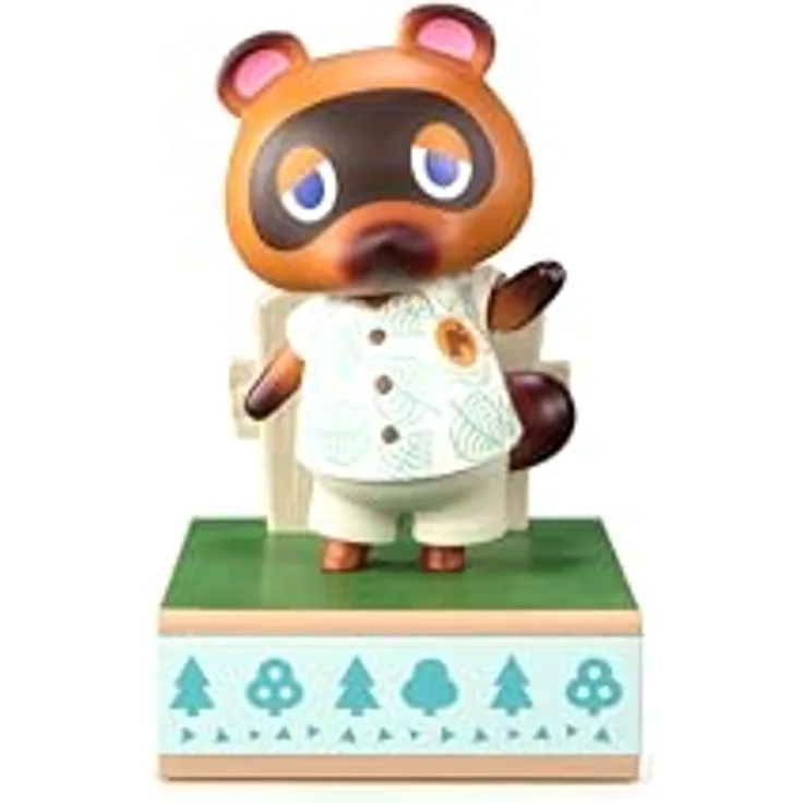 First 4 Figures Animal Crossing: New Horizons – Tom Nook Statue, handbemalte PVC-Figur, 22 cm, offizielle Sammleredition