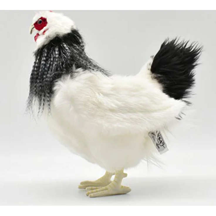 HANSA Plüschtier Henne schwarz und weiß, 31 cm H 5620 – Bild 2