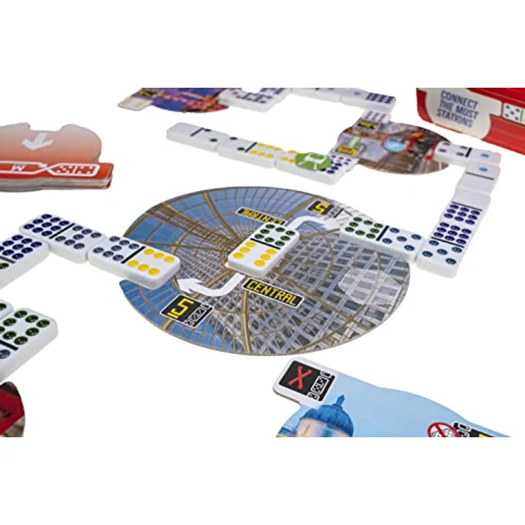 Tactic Metro Domino London, Legespiel mit doppelten Dominosteinen, FSC-zertifiziert, hergestellt in Finnland – Bild 2