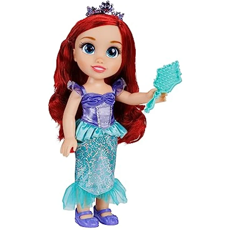 Jakks Pacific Babypuppe Disney Princess - Meine Freundin Arielle - ca. 35 cm, Meerjungfrauenkleid in Violett und Türkis-Tönen, mit RoyalReflection™ Augen – Bild 2