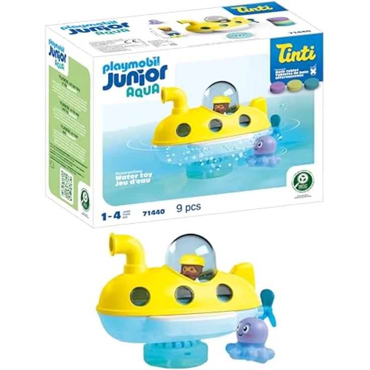 Playmobil® Konstruktions-Spielset Buntes U-Boot (71440), JUNIOR AQUA & Tinti, (9 St), Made in Europe – Bild 2