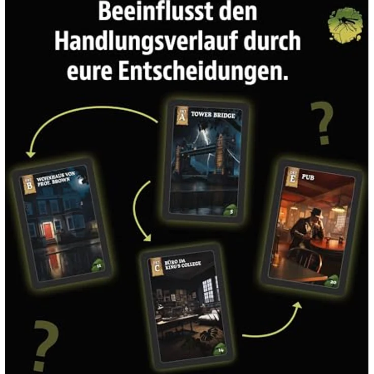 Kosmos 684433 Masters of Crime - Mosquito, Krimi Spiel für 1-6 Spieler ab 14 Jahren, Escape Game für Erwachsene – Bild 5
