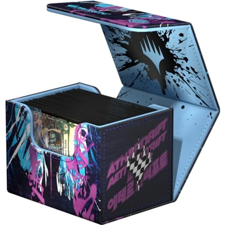 Ultimate Guard Sidewinder 100+, Deck-Box für Magic: The Gathering, bis zu 100 double-sleeved Karten, Xenoskin-Material, Aetherdrift - Oildeep Gearhulk – Bild 5