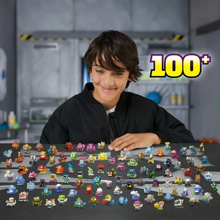 Moose Toys MrBeast Lab Swarms Serie 3, 6er-Pack mit 6 Hyper Fusion Figuren und 2 Display-Podiumen, inkl. Sammel-Guide – Bild 6