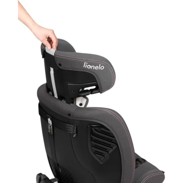 lionelo Autokindersitz BASTIAAN ONE i-SIZE, 4-in-1, 360 Grad, 0-36kg, grau – Bild 5
