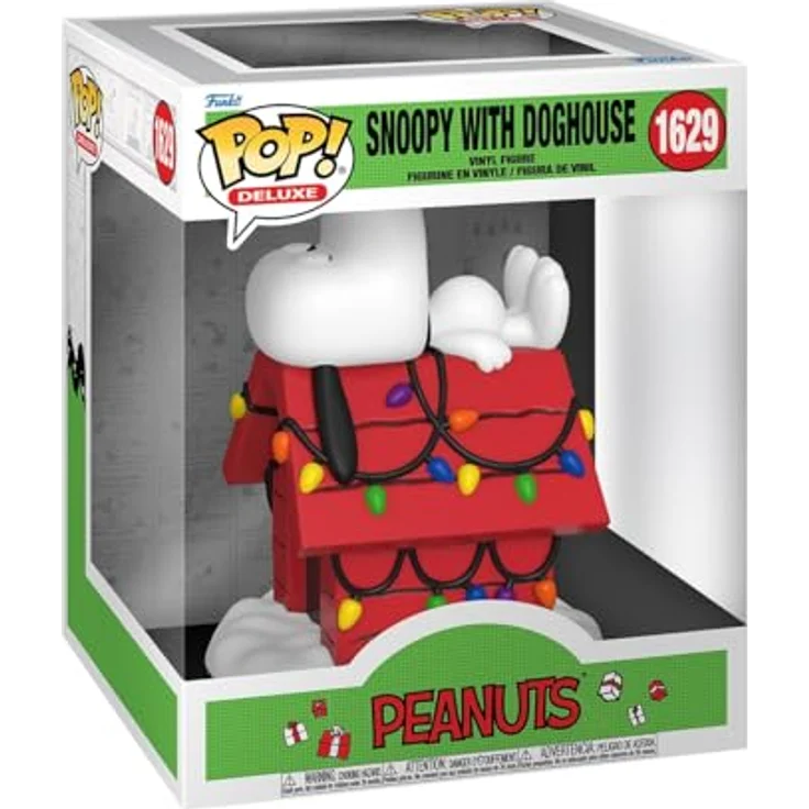 Funko Pop! Deluxe: ACBC– Snoopy & Doghouse - Peanuts TV Specials Vinyl-Sammelfigur - 9,5 cm - Ideale Geschenkidee für TV Fans - Hochwertiges Vinyl Material - Offizielle Handelswaren – Bild 1