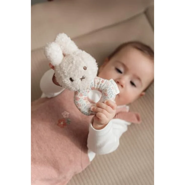 Little Dutch Miffy Fluffy Lucky Blossom Geschenkbox, Babyspielzeugset mit Rassel, Schmusetuch und Plüschspielzeug – Bild 5