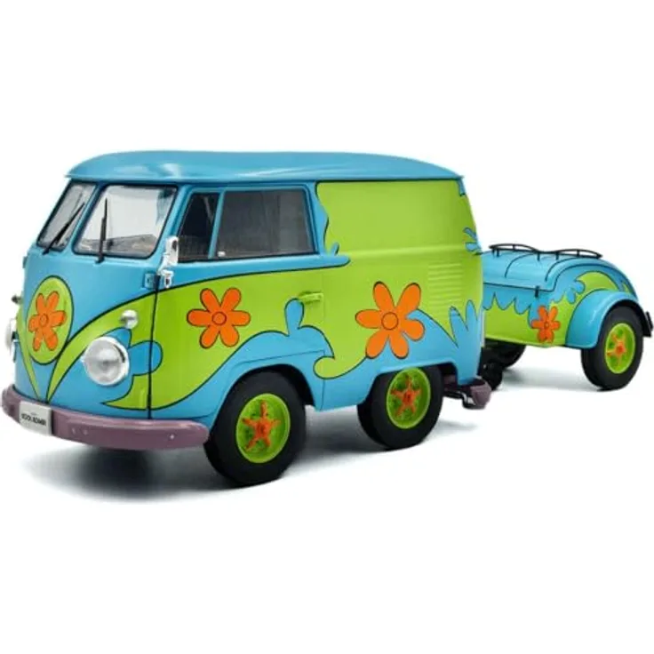 Solido 1:18 Kool Kombi Ghosthunters Machine, detailreiches Spielzeugauto aus Die-cast-Material, lizenziertes Ghost-Themenmotiv
