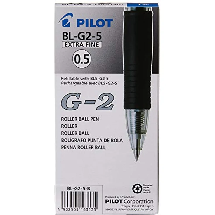 Pilot G2, Schreibstift, automatischer Gelstift, schwarz, BL G2 5 B (1 x) – Bild 4