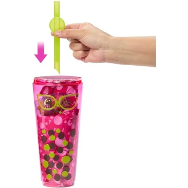 Barbie Pop! Reveal Bubble Tea Series - Berry Bliss Babypuppe mit 8 Überraschungen und farbwechserndem Gesicht – Bild 4