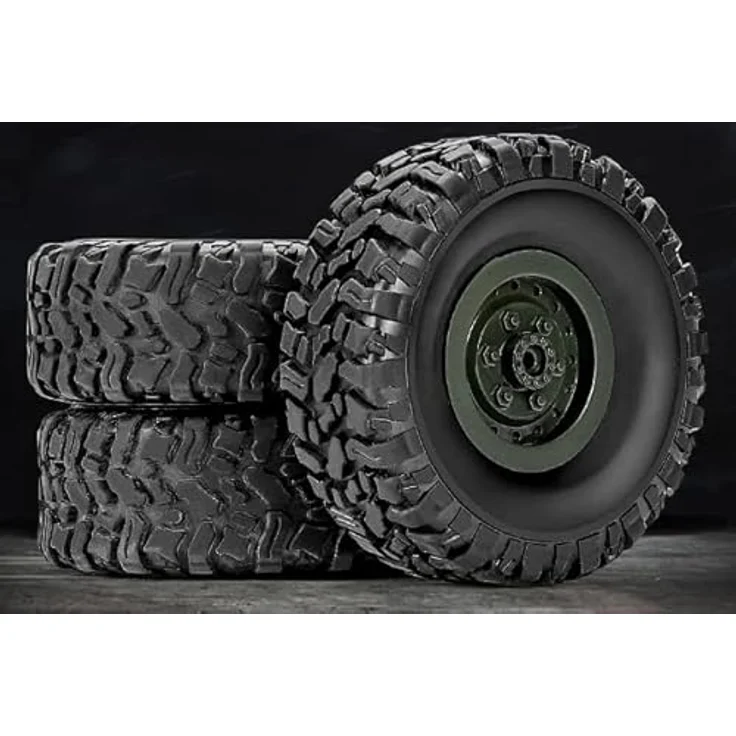 efaso RC-Truck Q75 ferngesteuerter Geländewagen - RC LKW 1:16 mit Allradantrieb und LED-Beleuchtung, grün – Bild 7