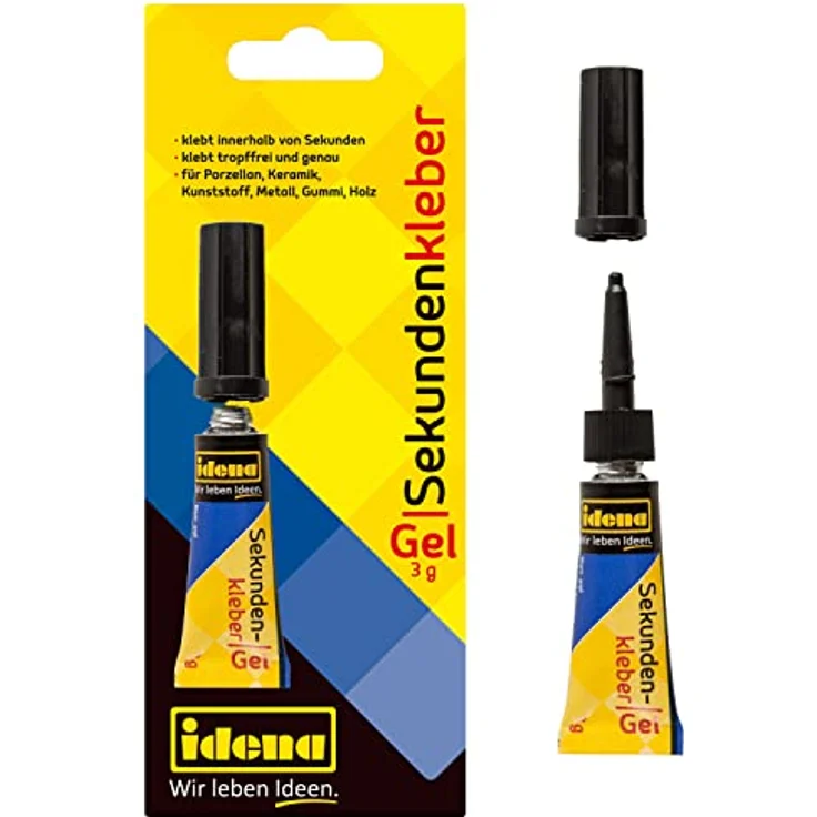 Idena - Sekundenkleber Gel, 3 g, Tube – Bild 2