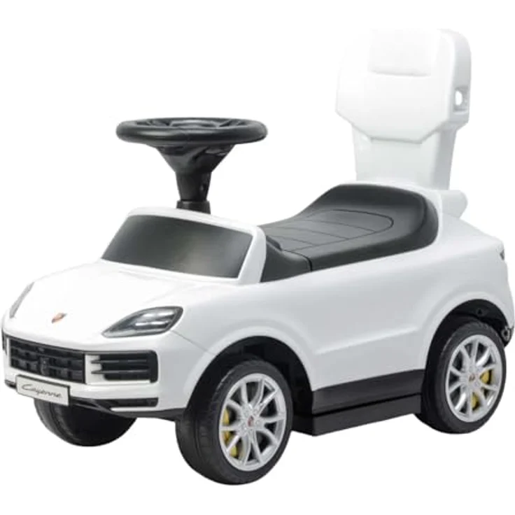 Milly Mally Porsche Cayenne Rutschauto mit Gehstock, Kunststoff, Weiß – Bild 5