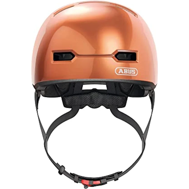 ABUS Kinderhelm Skurb Kid - robuster Fahrradhelm im Skater-Look mit Platz für einen Zopf und vielfältigen Designs - für Mädchen und Jungen - Orange, Größe M – Bild 2